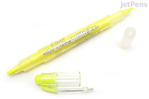 Pilot Spotliter 2 Double-Sided Highlighter Pen - Broad / Fine Twin Tip - Yellow - PILOT SGFR-10SL-Y Pilot Spotliter 2 Double-Sided Highlighter Pen - Broad / Fine Twin Tip - Yellow - PILOT SGFR-10SL-Y