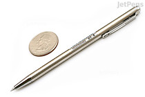 Pilot Birdy Stainless Steel Body Mini Ballpoint Pen - 0.7 mm - Black Ink - PILOT BS-40S-S Pilot Birdy Stainless Steel Body Mini Ballpoint Pen - 0.7 mm - Black Ink - PILOT BS-40S-S