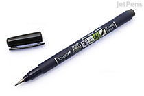Tombow Fudenosuke Brush Pen - Hard - Black - TOMBOW GCD-111 Tombow Fudenosuke Brush Pen - Hard - Black - TOMBOW GCD-111