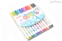 Pentel Washable Ink Color Marker Pen - 12 Color Set - PENTEL SCS2-12 Pentel Washable Ink Color Marker Pen - 12 Color Set - PENTEL SCS2-12