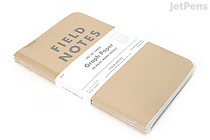 Field Notes Original Kraft Memo Books - 3.5" x 5.5" - 48 Pages - Graph - Pack of 3 - FIELD NOTES FN-01 Field Notes Original Kraft Memo Books - 3.5" x 5.5" - 48 Pages - Graph - Pack of 3 - FIELD NOTES FN-01