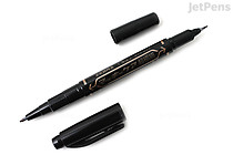 Zebra Mackee Care Double-Sided Marker Pen - Ultra Fine Point - Black - ZEBRA YYTH3-BK Zebra Mackee Care Double-Sided Marker Pen - Ultra Fine Point - Black - ZEBRA YYTH3-BK