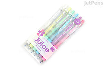 Pilot Juice Gel Pen - 0.5 mm - 6 Color Set - Pastel - PILOT LJU-60EF-6CP Pilot Juice Gel Pen - 0.5 mm - 6 Color Set - Pastel - PILOT LJU-60EF-6CP