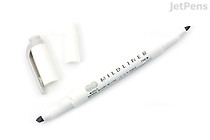 Zebra Mildliner Double-Sided Highlighter - Fine / Bold - Mild Gray - ZEBRA WKT7-MGR Zebra Mildliner Double-Sided Highlighter - Fine / Bold - Mild Gray - ZEBRA WKT7-MGR