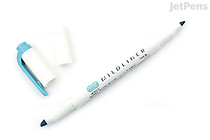 Zebra Mildliner Double-Sided Highlighter - Fine / Bold - Mild Smoke Blue - ZEBRA WKT7-MSB Zebra Mildliner Double-Sided Highlighter - Fine / Bold - Mild Smoke Blue - ZEBRA WKT7-MSB