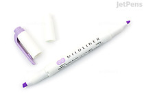 Zebra Mildliner Double-Sided Highlighter - Fine / Bold - Mild Violet - ZEBRA WKT7-MVI Zebra Mildliner Double-Sided Highlighter - Fine / Bold - Mild Violet - ZEBRA WKT7-MVI
