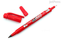 Pilot Oil-Based Twin Marker - Double-Sided - Extra Fine / Fine - Red - PILOT MEF-12EU-R Pilot Oil-Based Twin Marker - Double-Sided - Extra Fine / Fine - Red - PILOT MEF-12EU-R