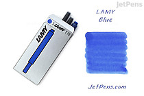 LAMY T 10 Blue Ink - 5 Cartridges - LAMY LT10BLB LAMY T 10 Blue Ink - 5 Cartridges - LAMY LT10BLB