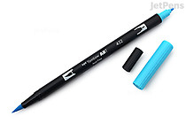 Tombow Dual Brush Pen - Process Blue (452) - TOMBOW AB-T452 Tombow Dual Brush Pen - Process Blue (452) - TOMBOW AB-T452