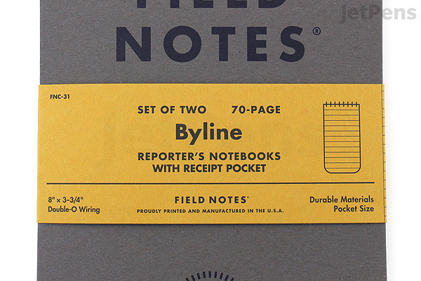 Field Notes Byline Reporter Notebook - 3.75