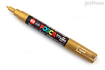 Uni Posca Paint Marker PC-1M - Gold - Extra Fine Point - UNI PC1M.25 Uni Posca Paint Marker PC-1M - Gold - Extra Fine Point - UNI PC1M.25