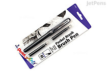 Pentel Pocket Brush Pen GFKP3BPA - Black Ink - PENTEL GFKP3BPA Pentel Pocket Brush Pen GFKP3BPA - Black Ink - PENTEL GFKP3BPA