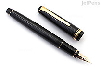Pilot Falcon Fountain Pen - Black - Gold Trim - 14k Soft Fine - PILOT FALFPBLUFBLCK Pilot Falcon Fountain Pen - Black - Gold Trim - 14k Soft Fine - PILOT FALFPBLUFBLCK