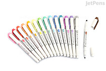 Zebra Mildliner Double-Sided Highlighter - Fine / Bold - 15 Color Bundle - JETPENS ZEBRA WKT7 15 BUNDLE Zebra Mildliner Double-Sided Highlighter - Fine / Bold - 15 Color Bundle - JETPENS ZEBRA WKT7 15 BUNDLE