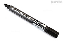 Pilot Permanent Marker 100 - Fine Point - Black - PILOT MPM-10F-B Pilot Permanent Marker 100 - Fine Point - Black - PILOT MPM-10F-B