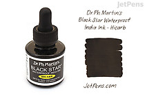 Dr. Ph. Martin's Black Star Waterproof India Ink - Hicarb - 1 oz - DR PH MARTIN'S 400058 Dr. Ph. Martin's Black Star Waterproof India Ink - Hicarb - 1 oz - DR PH MARTIN'S 400058