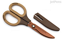 Nakabayashi Sakutto Cut Hikigiri Scissors - Titanium Coating - Mocha - NAKABAYASHI NH-HT175 M Nakabayashi Sakutto Cut Hikigiri Scissors - Titanium Coating - Mocha - NAKABAYASHI NH-HT175 M