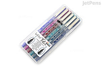 Marvy Le Pen Flex Brush Pen - Jewel - 6 Color Set - MARVY 4800-6B Marvy Le Pen Flex Brush Pen - Jewel - 6 Color Set - MARVY 4800-6B
