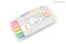 Kuretake ZIG Clean Color Dot Double-Sided Marker - 12 Color Set - KURETAKE TC-6100/12V Kuretake ZIG Clean Color Dot Double-Sided Marker - 12 Color Set - KURETAKE TC-6100/12V
