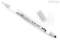 Kuretake ZIG Clean Color Dot Double-Sided Marker - Platinum - KURETAKE TC-6100-091 Kuretake ZIG Clean Color Dot Double-Sided Marker - Platinum - KURETAKE TC-6100-091