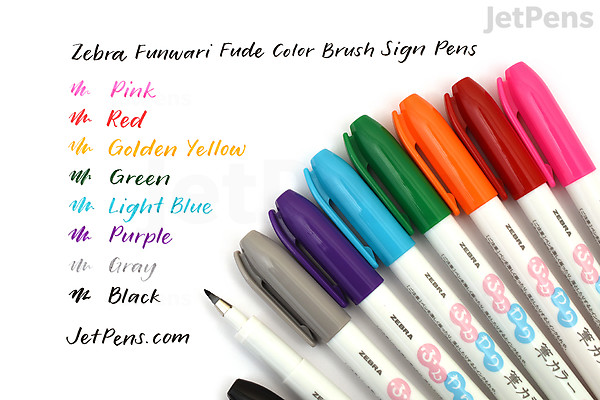 Mildliner Zebra Funwari Brush Pen Set Zebra Mildliner Color Double