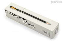 Blackwing Matte Pencils - Soft Lead - Pack of 12 - BLACKWING 105329 Blackwing Matte Pencils - Soft Lead - Pack of 12 - BLACKWING 105329