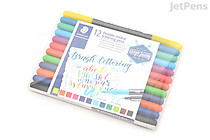 Staedtler Triplus Duo Double-Sided Brush Pen - 12 Color Set - STAEDTLER 3004TB12A6 Staedtler Triplus Duo Double-Sided Brush Pen - 12 Color Set - STAEDTLER 3004TB12A6