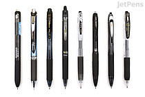 JetPens Black Gel Pen Sampler - 0.7 mm - JETPENS JETPACK-062 JetPens Black Gel Pen Sampler - 0.7 mm - JETPENS JETPACK-062
