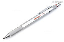 Rotring 600 3-in-1 2 Color Fine Ballpoint Multi Pen + 0.5 mm Pencil - Silver - ROTRING 2164109 Rotring 600 3-in-1 2 Color Fine Ballpoint Multi Pen + 0.5 mm Pencil - Silver - ROTRING 2164109
