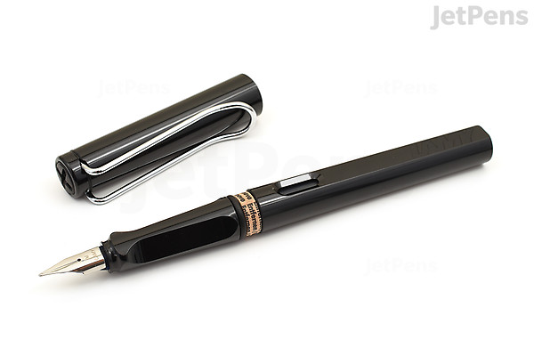 LAMY safari Fountain Pen - Steel Black - Left-Handed - LAMY L0E2SBKLH LAMY safari Fountain Pen - Steel Black - Left-Handed - LAMY L0E2SBKLH