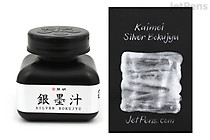 Kaimei Silver Bokujyu Ink - 60 ml Bottle - KAIMEI BO8211 Kaimei Silver Bokujyu Ink - 60 ml Bottle - KAIMEI BO8211